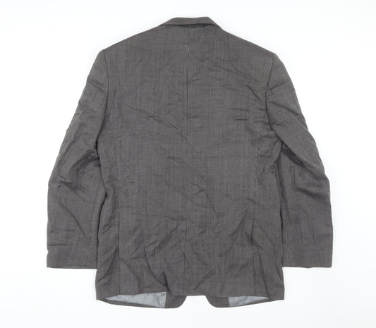 Marks and Spencer Men's Black Wool Blazer, Size 38