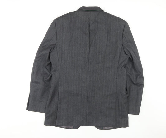John Lewis Men's Grey Blazer 40R Wool Regular Fit