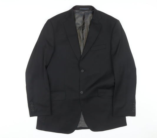 Ted Baker Men's Black Blazer, 40R, Formal Jacket