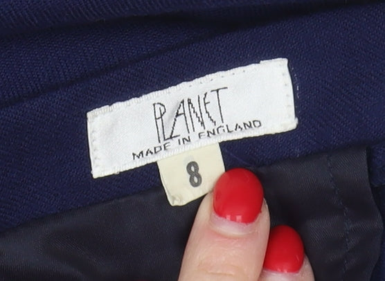 Planet Women's Blue Midi Pencil Skirt Size 8