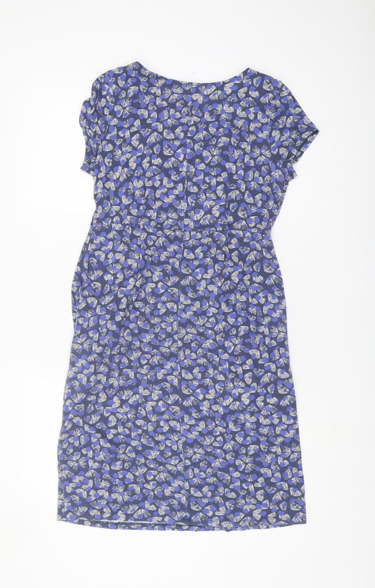 White Stuff Women's Blue Floral Dress Size 8