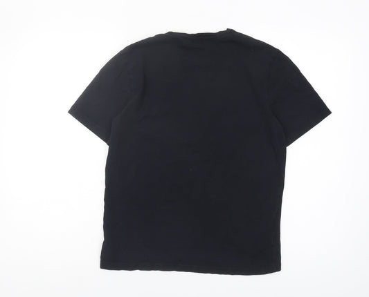 Hugo Boss Unisex Black T-Shirt Size 14 Casual