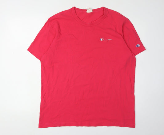 Mens UK Size XL Champion Red Cotton T-Shirt