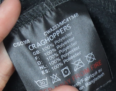 Craghoppers Women's Black Fleece Jacket Size 8