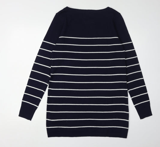 Lee Cooper Women's Blue Striped Jumper Dress Size 14