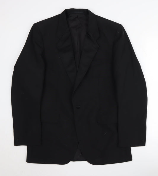 Boss Turo Men's Black Tuxedo Blazer, Size 40, Vintage
