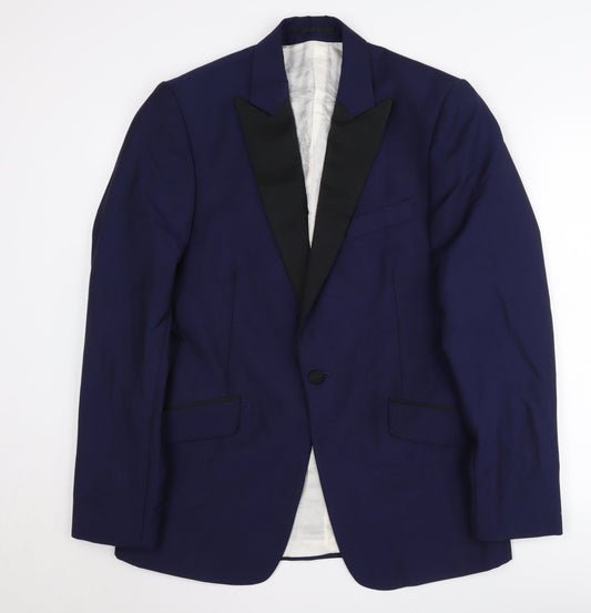 Duchamp Men's Blue Slim Fit Blazer 38