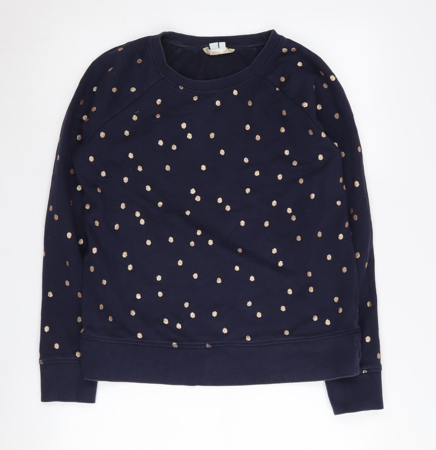 Boden Women's Blue Polka Dot Pullover Sweatshirt S