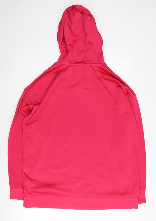 DKNY Women's Pink Pullover Hoodie - Size L