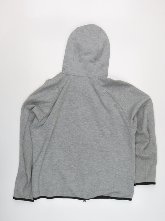Nike Men's Grey Full Zip Hoodie Size M