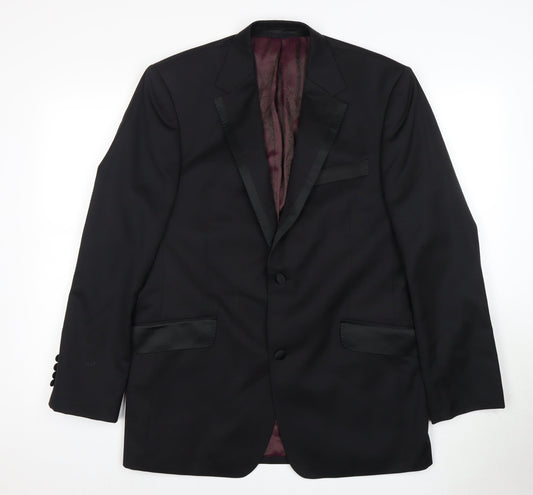 Daniel Hechter Black Tuxedo Blazer for Men 40 Regular Fit
