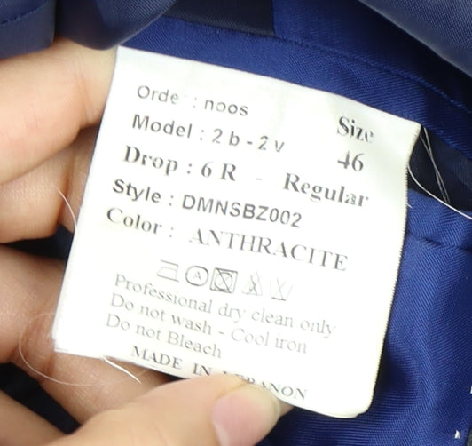 Daniel Hechter Men's Grey Blazer, 46 Regular Fit