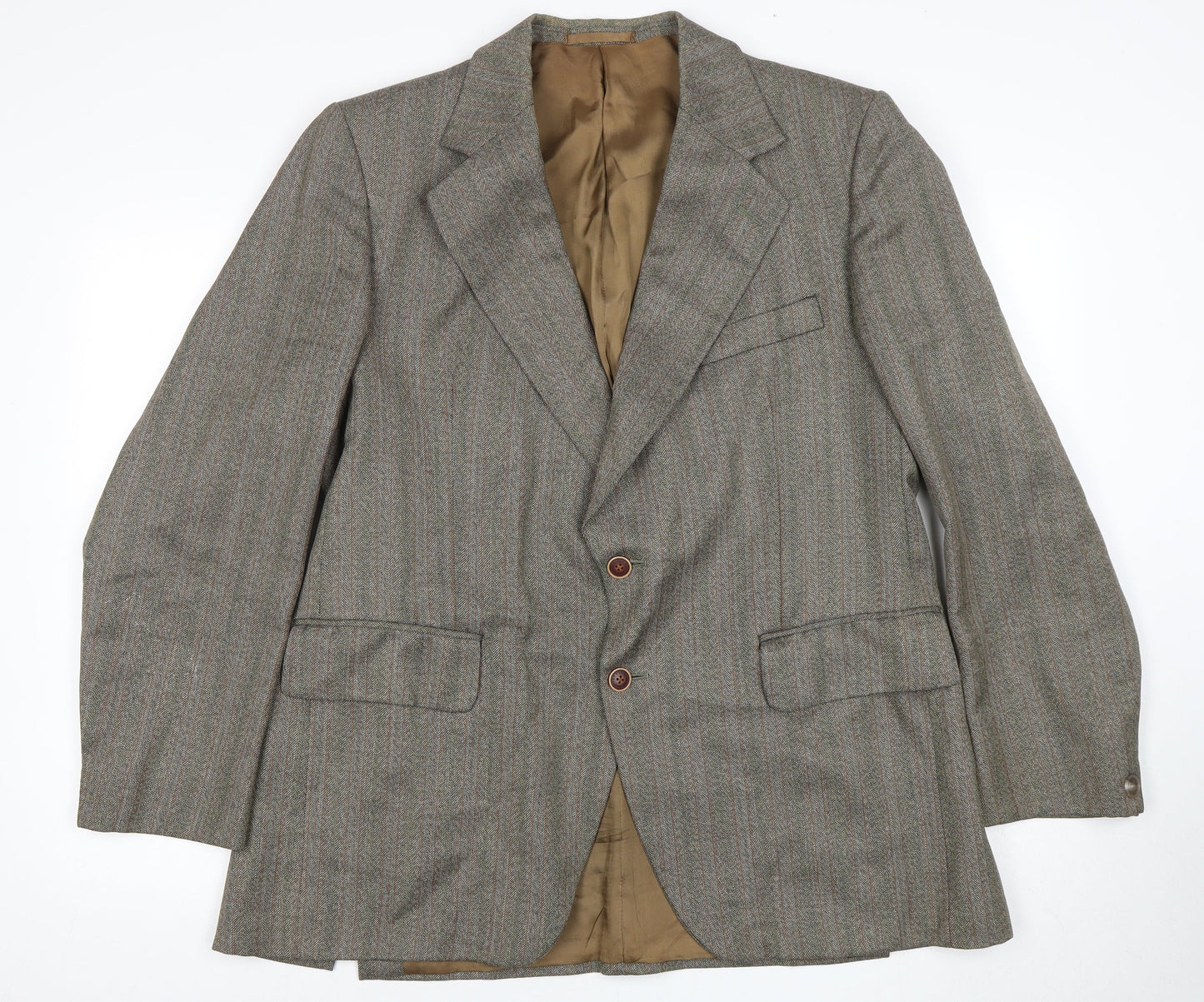 Dunn & Co Men's Brown Wool Blazer Size 44