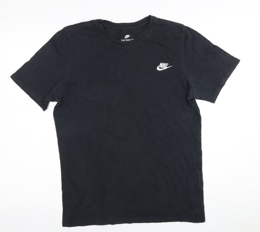 Mens UK Size M Nike Black Cotton T-Shirt