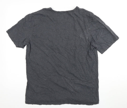 BOSS Men's Grey Cotton T-Shirt XL Crew Short Sleeve