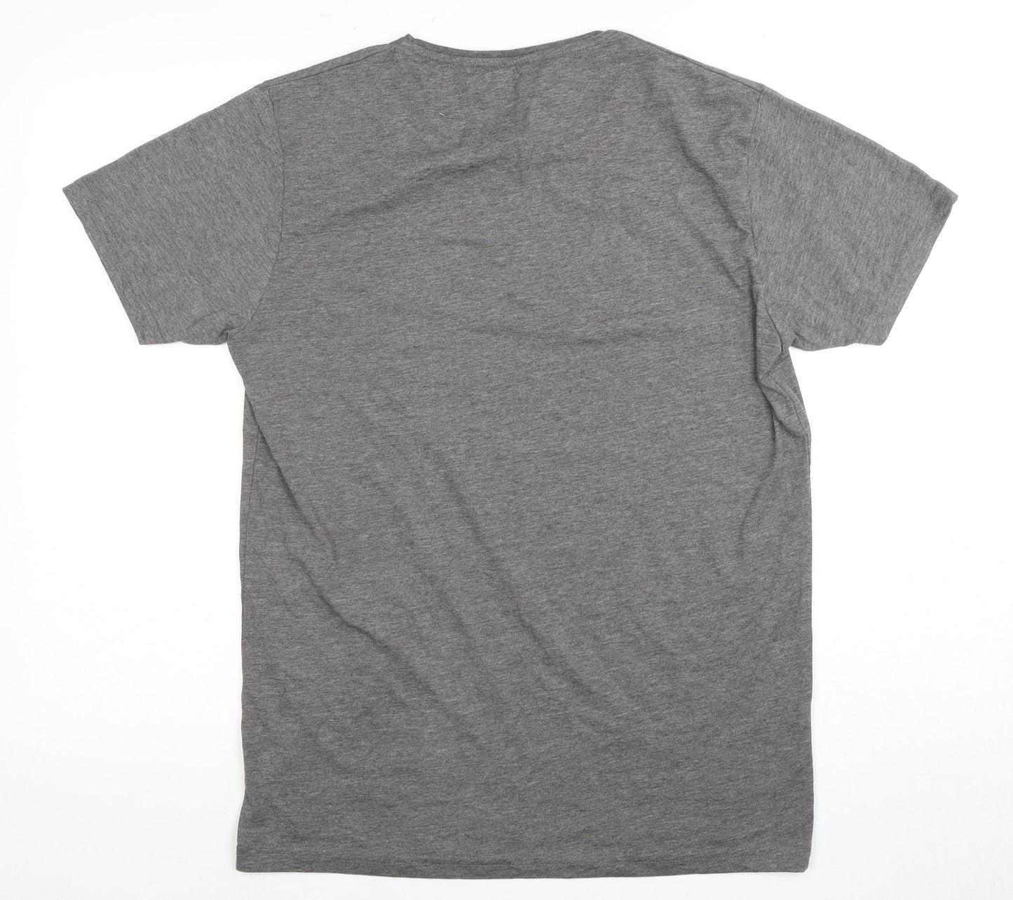 Jack & Jones Men's Grey Logo T-Shirt, Size L