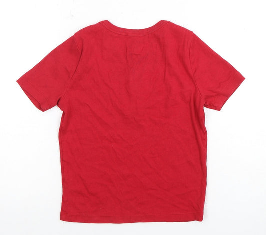 Hollister Women's Red S 1/2 Zip T-Shirt