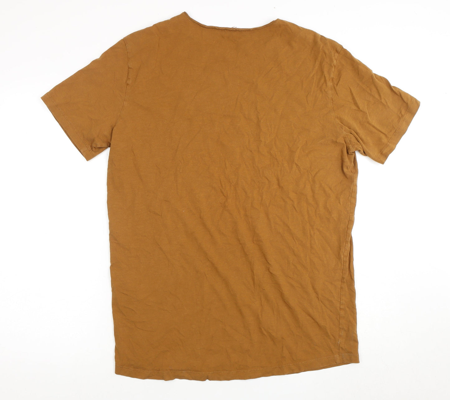 Jack & Jones Men's Brown XL Cotton Crew Neck T-Shirt