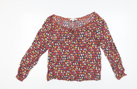 Womens UK Size 12 Boden Multicoloured Viscose Blouse