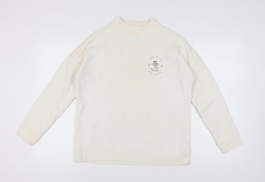 Jack Wills Women's White Pullover Sweatshirt Size 12