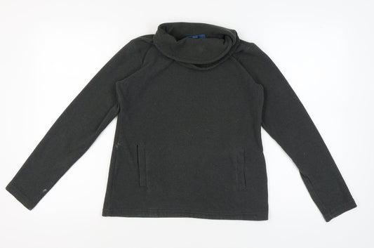 Mountain Warehouse Women's Black Cowl Neck Sweatshirt Size 10