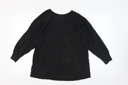 Womens UK M Regular Denim & Supply Ralph Lauren Black Pullover Sweatshirt