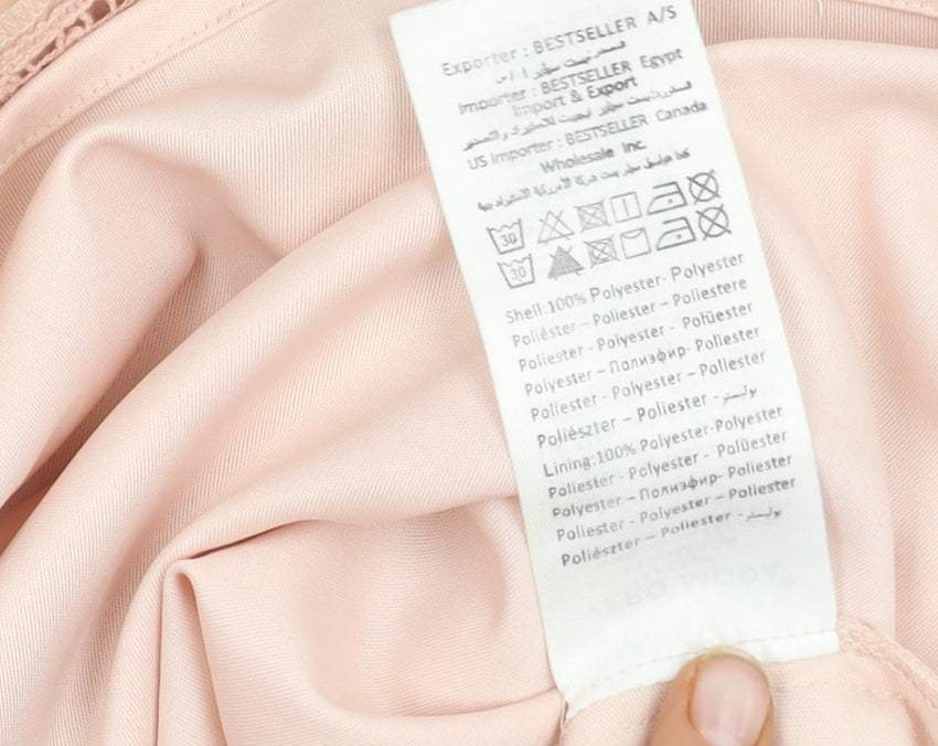 Vero Moda Women's Pink Blouse, M, Long Sleeve