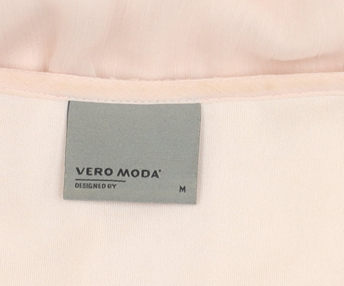 Vero Moda Women's Pink Blouse, M, Long Sleeve