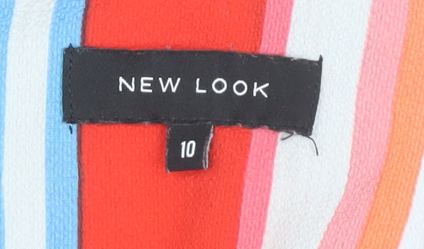 New Look Women's Multicoloured Striped Slip Dress 10