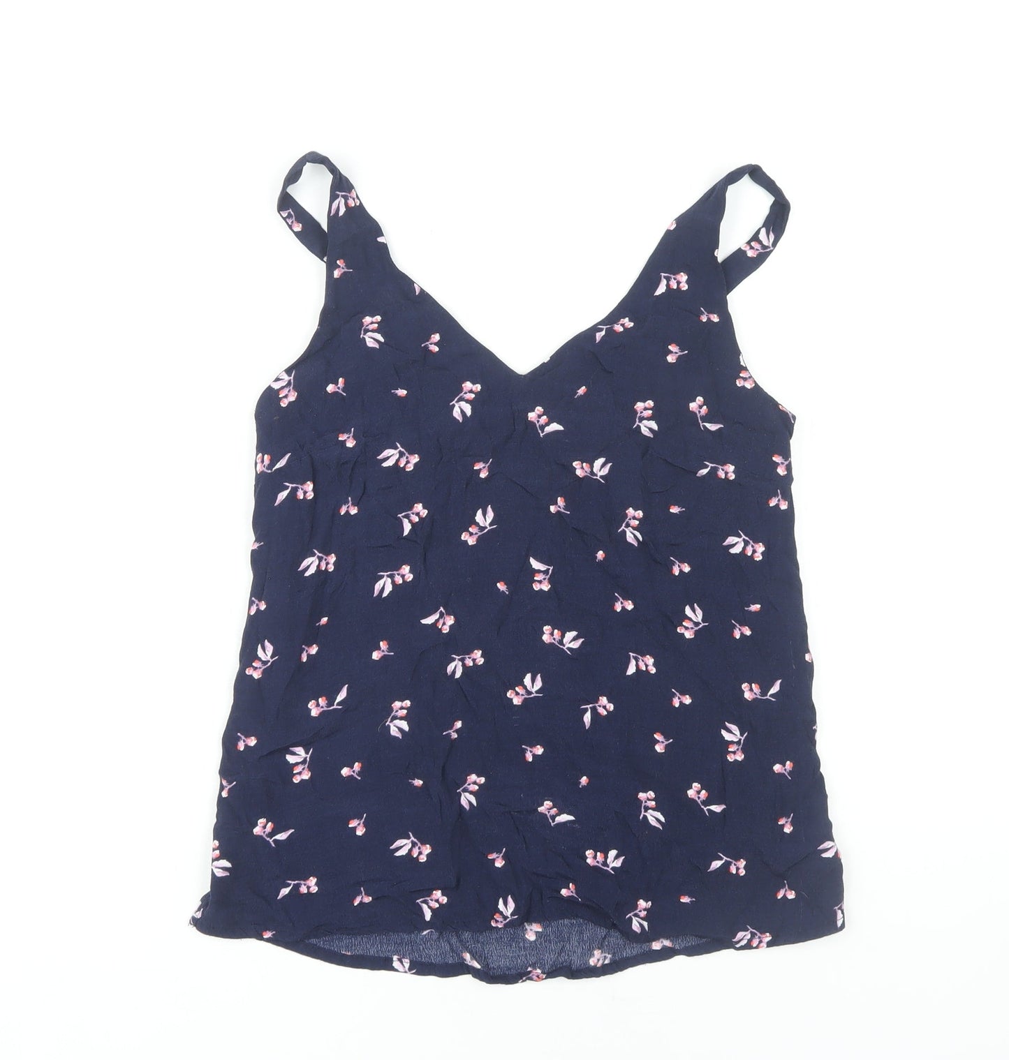 Joules Women's Blue Floral Camisole Tank Top Size 8