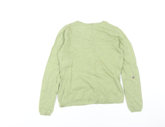 White Stuff Women’s Green Cardigan, Size 12, Cotton Blend