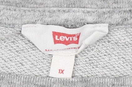 Levi's Men's Grey Graphic Logo Sweatshirt 1X Pullover