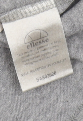 Ellesse Women’s Grey T-Shirt, Size 6, Casual Chic