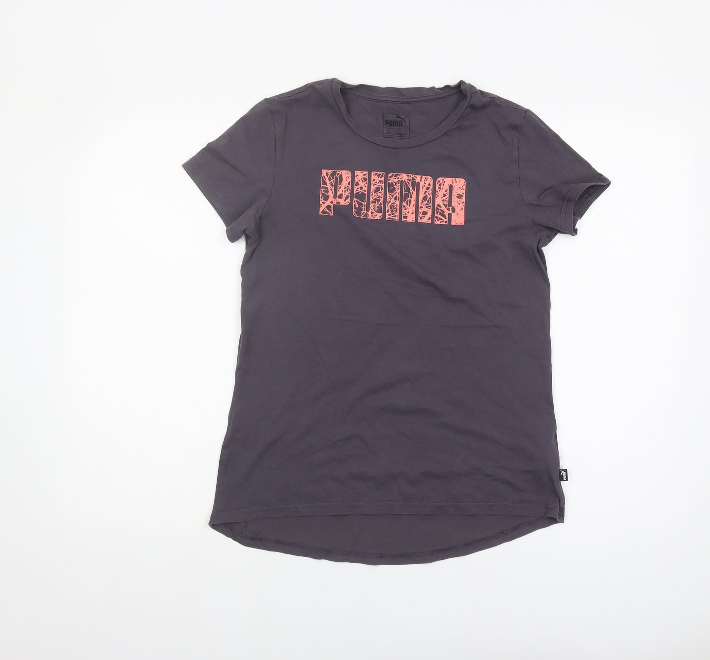 Puma Women's Grey T-Shirt Size 10 Crew Neck