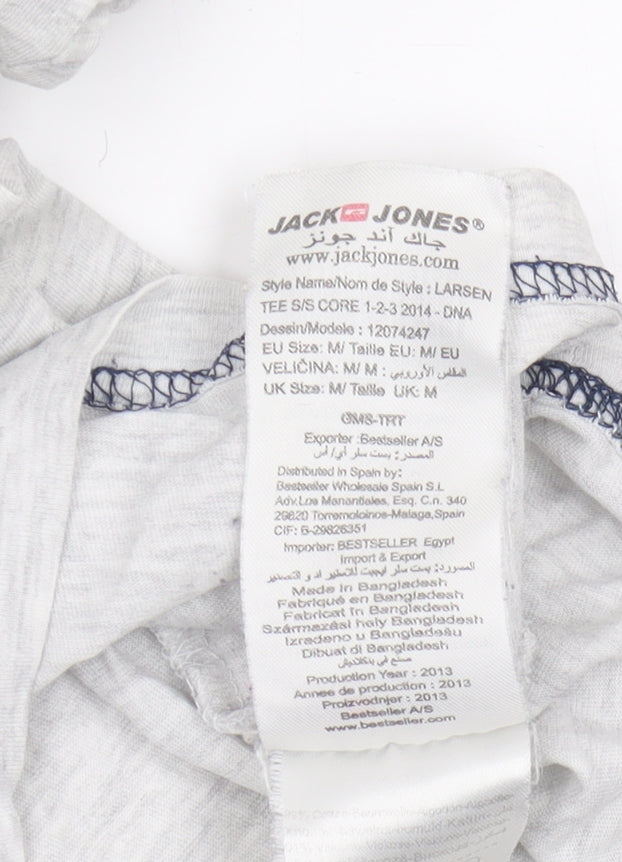 Jack & Jones Unisex Grey T-Shirt M