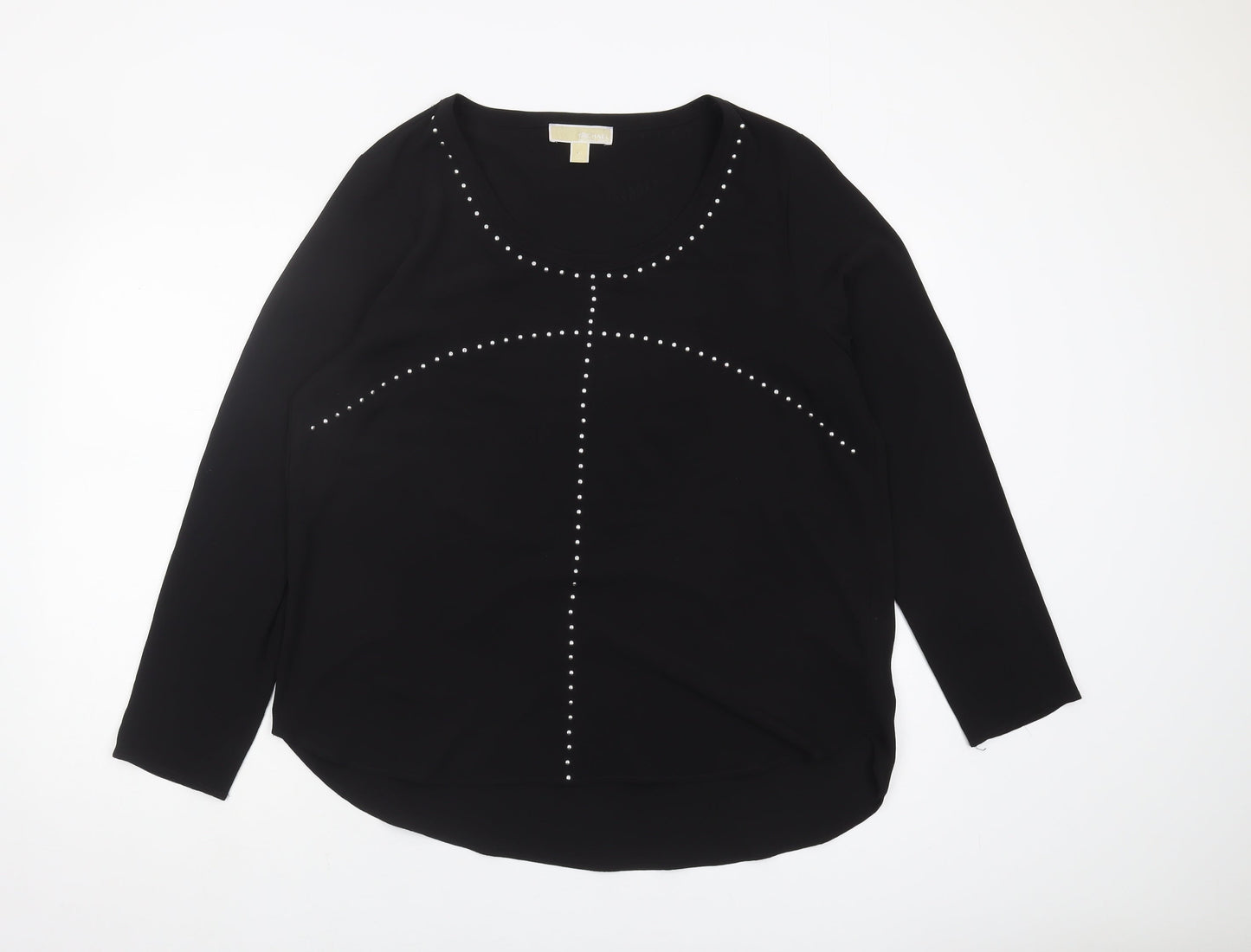Michael Kors Women's Black Studded XL Top