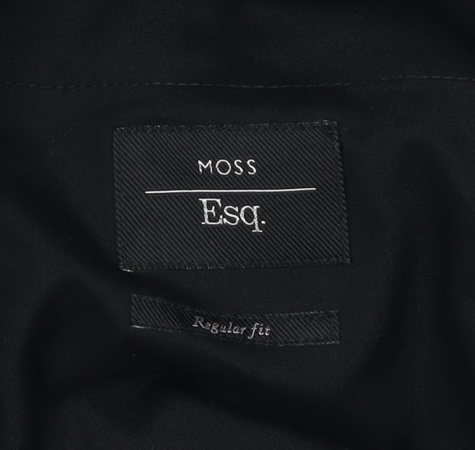 Moss Esq. Men's Black Dress Pants 36 Regular Fit