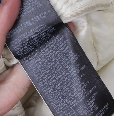 Superdry Women's White Puffer Jacket Size 10