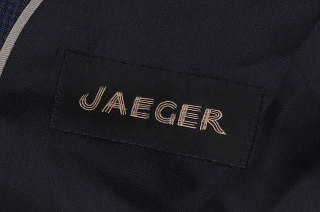 Jaeger Men's Blue Blazer, Size 38R Two-Button Formal Jacket