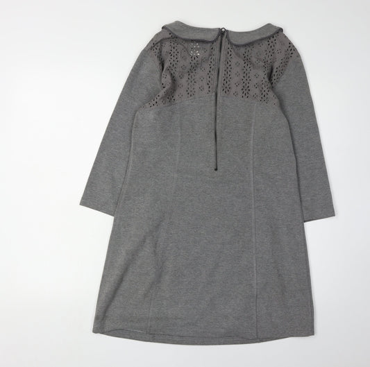 Superdry Women's Grey Medium Collared Dress