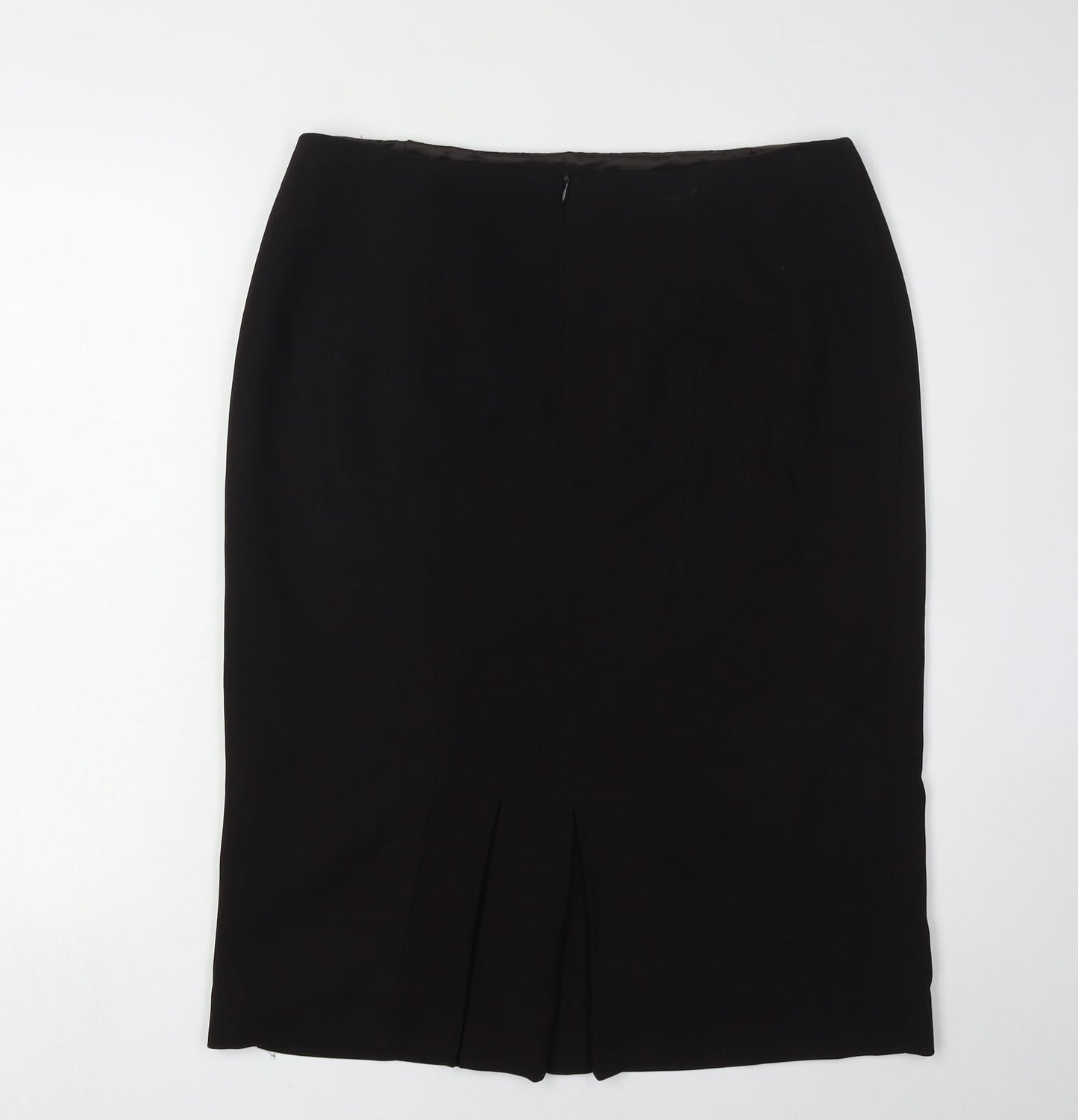 Hobbs Women's Black Wool Pencil Skirt Size 14