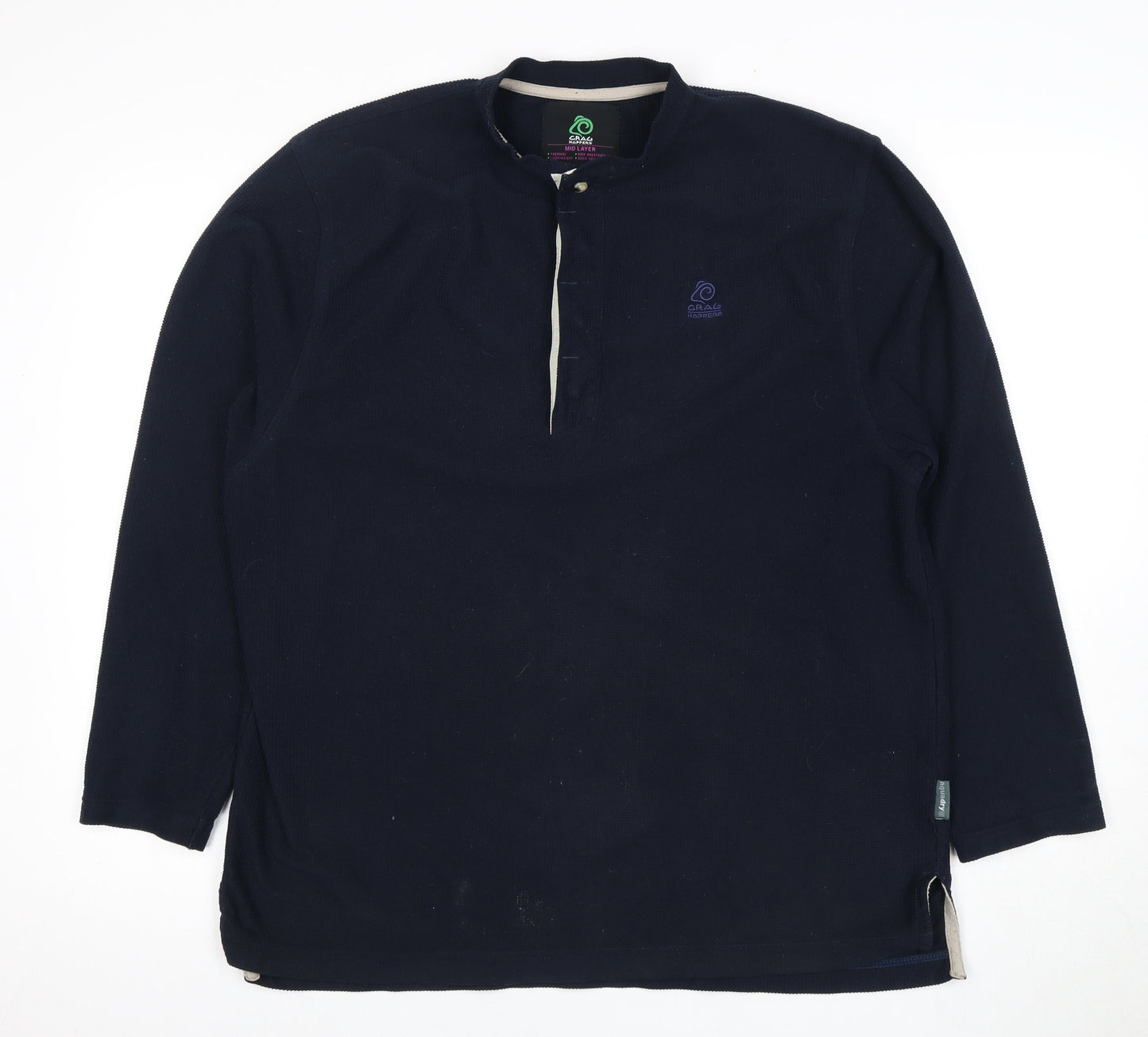 Craghoppers Men's Blue Henley Sweatshirt M