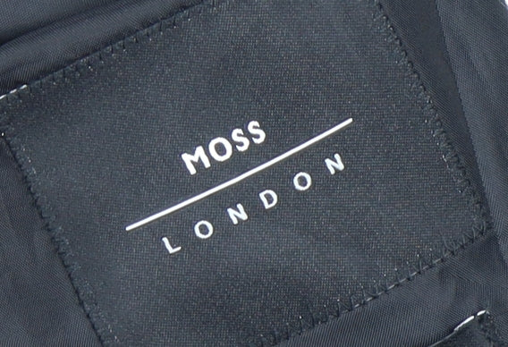 Moss London Men's Black Tuxedo Blazer Size 32 Regular Fit