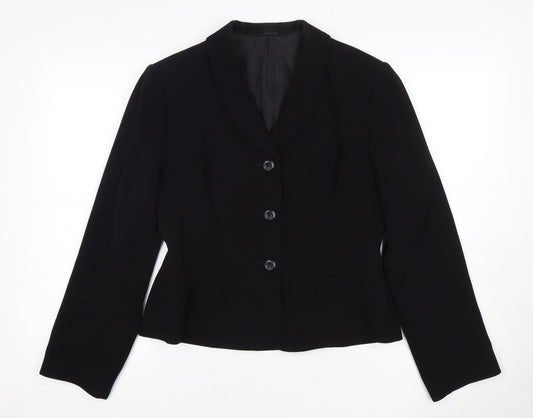 Hobbs Women’s Black Blazer, Size 12, Elegant