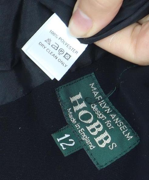 Hobbs Women’s Black Blazer, Size 12, Elegant