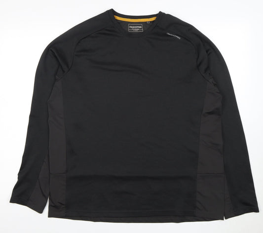 Craghoppers Men's XL Black Activewear Top Long Sleeve