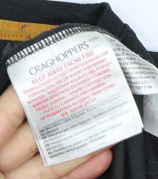Craghoppers Men's XL Black Activewear Top Long Sleeve