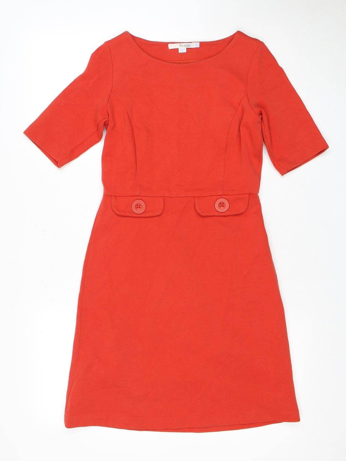 Boden Women's Red Half Sleeve Dress