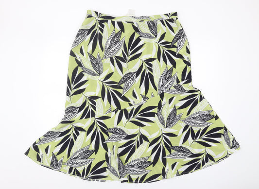 Eastex Women's Multicoloured Floral Flare Skirt, Size 18