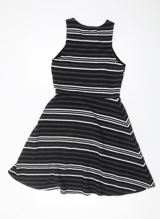 Superdry Women's Black Striped Tank Dress S